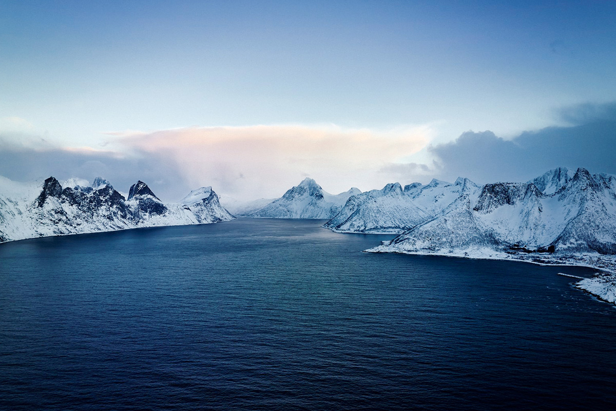 ノルウェーの海の様子