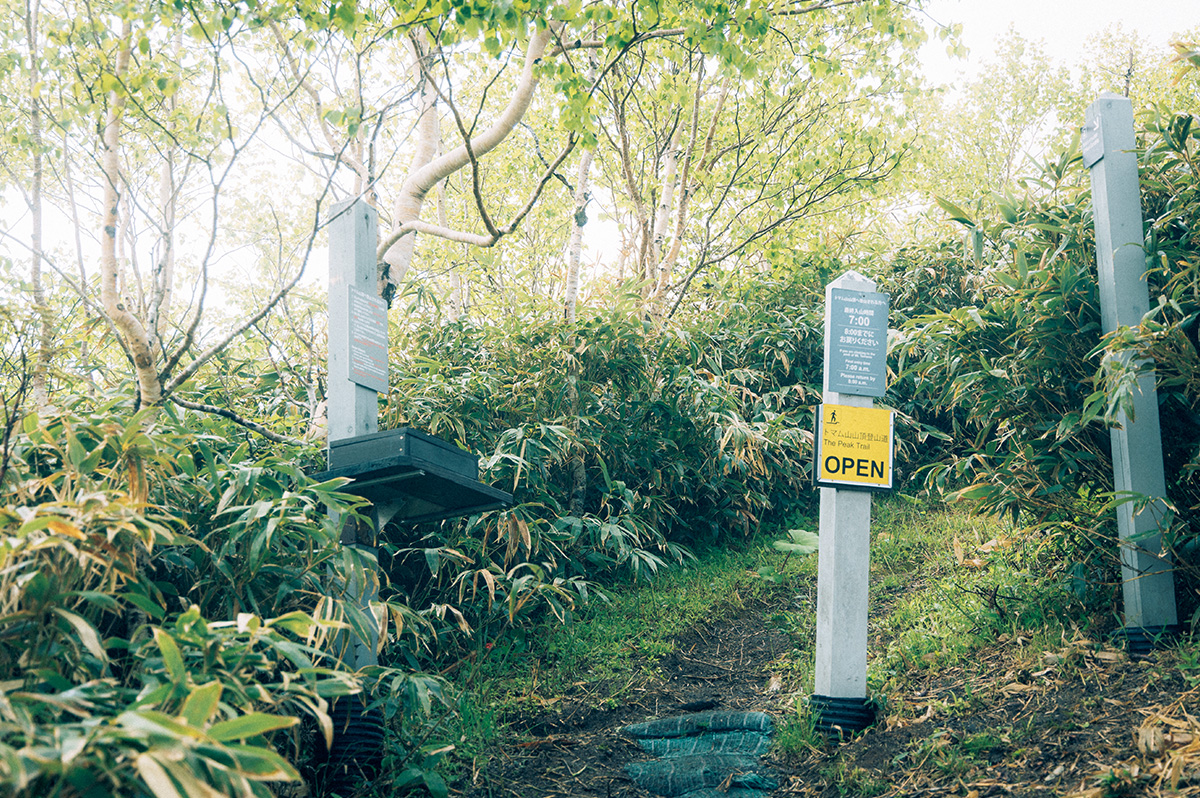 展望スポット群の奥にある登山口