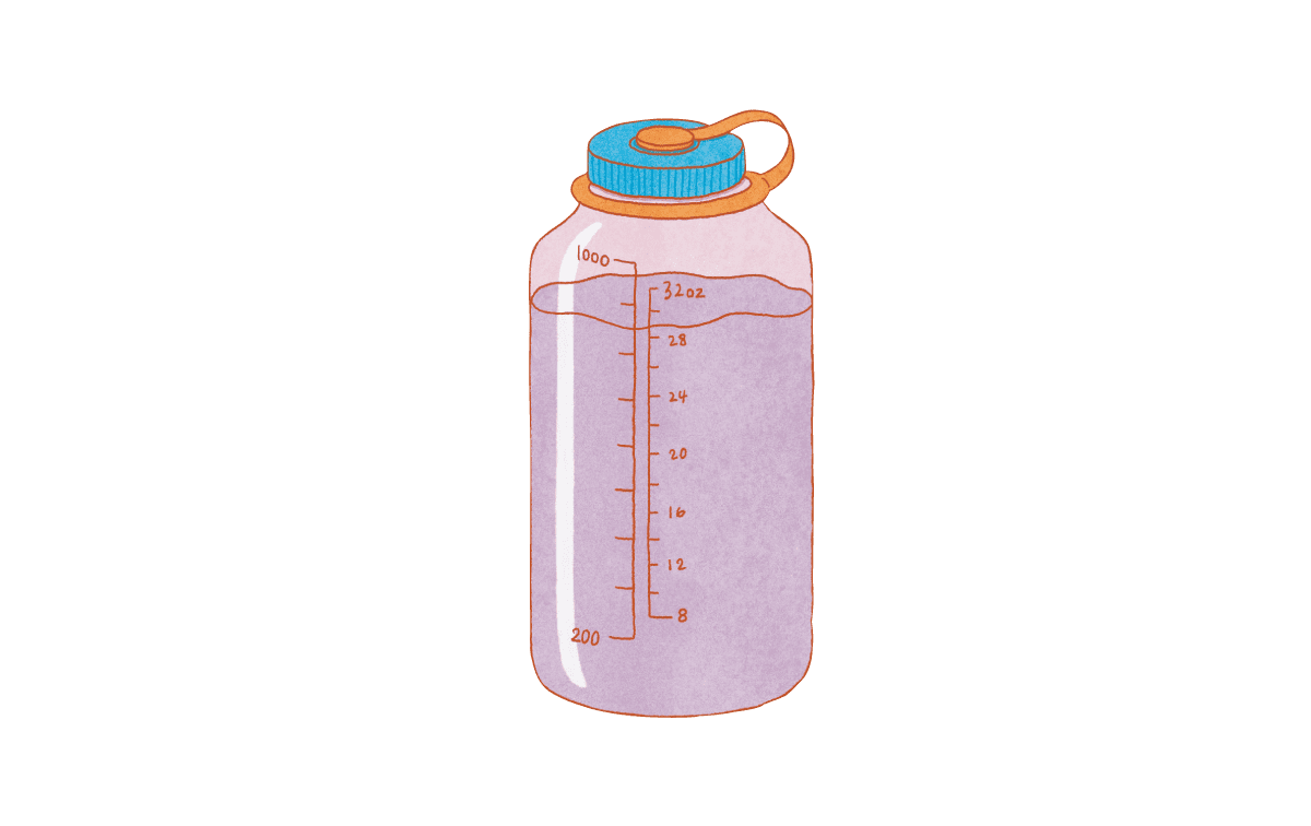 水を入れたボトル