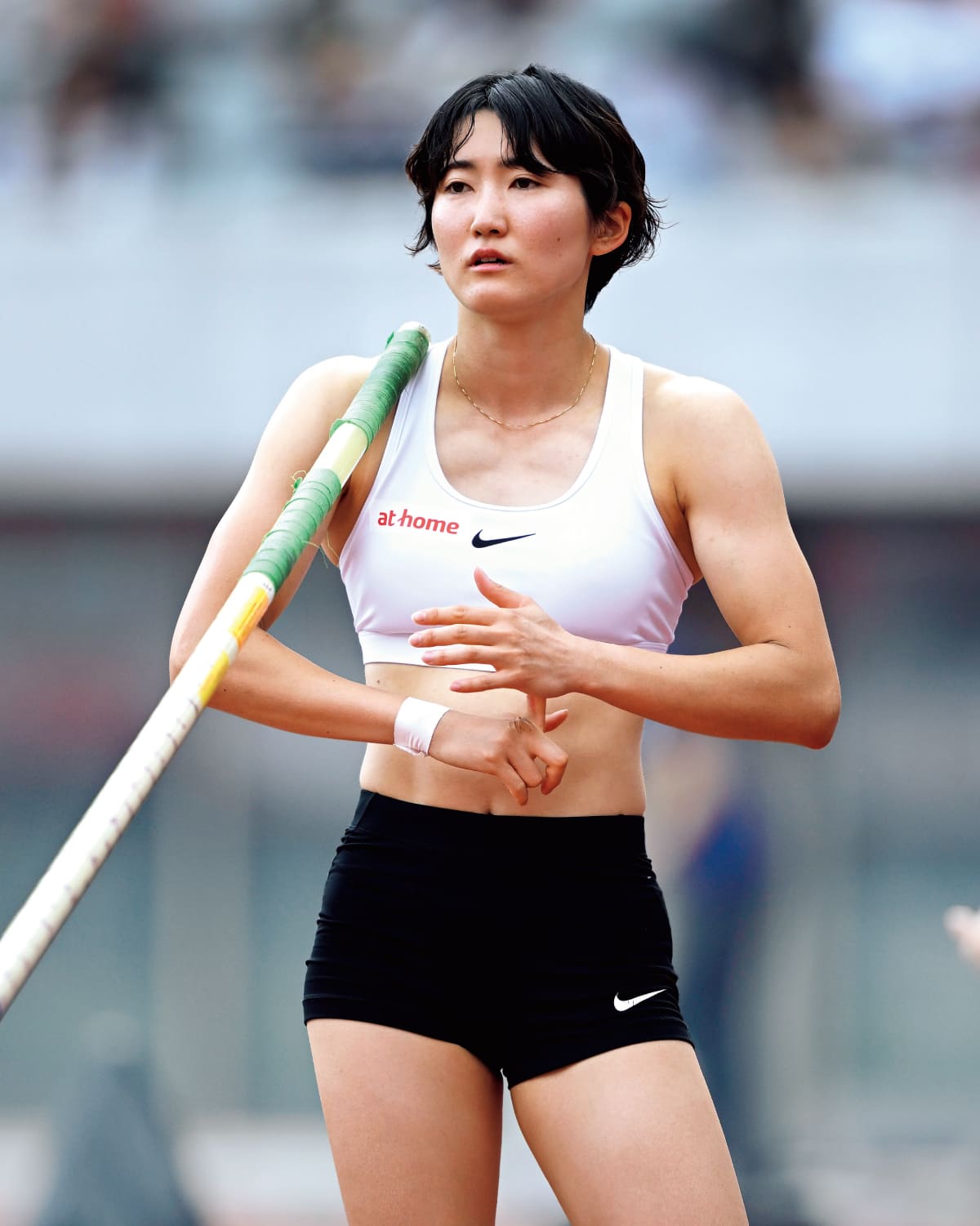 諸田実咲（棒高跳）競技中の様子