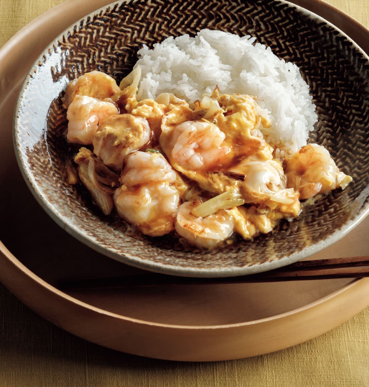 海老玉甘酢あんかけ丼