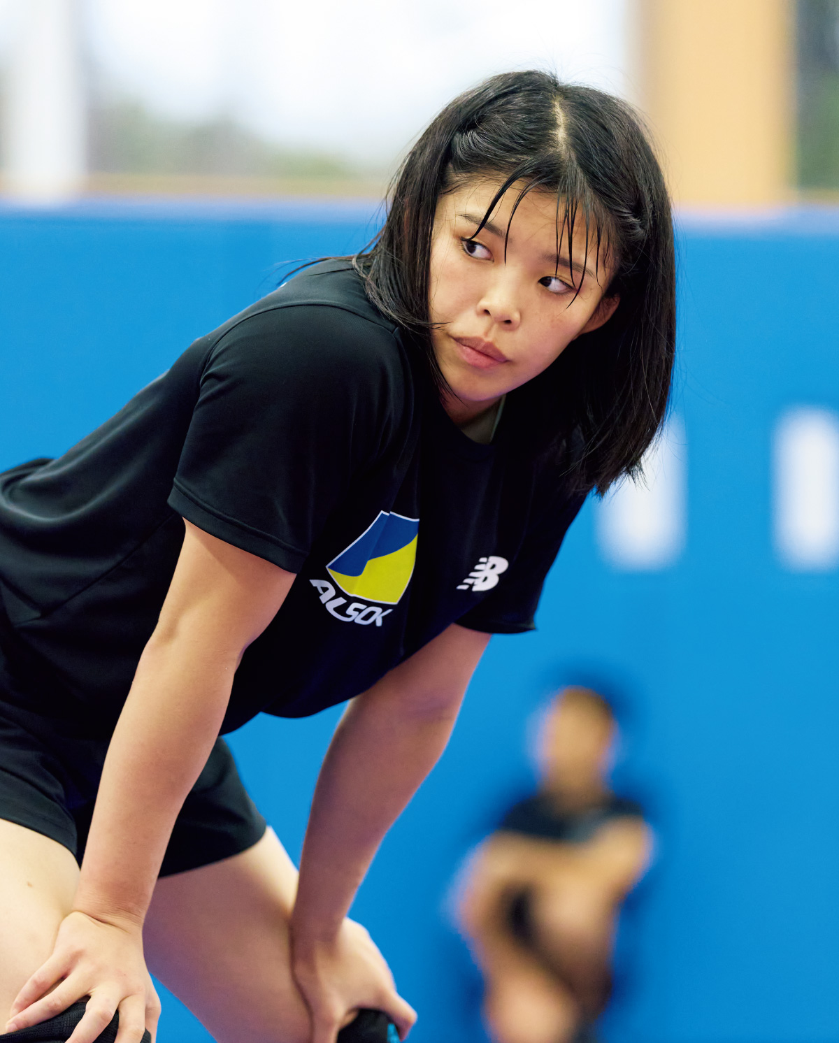 清岡もえ・レスリングの様子