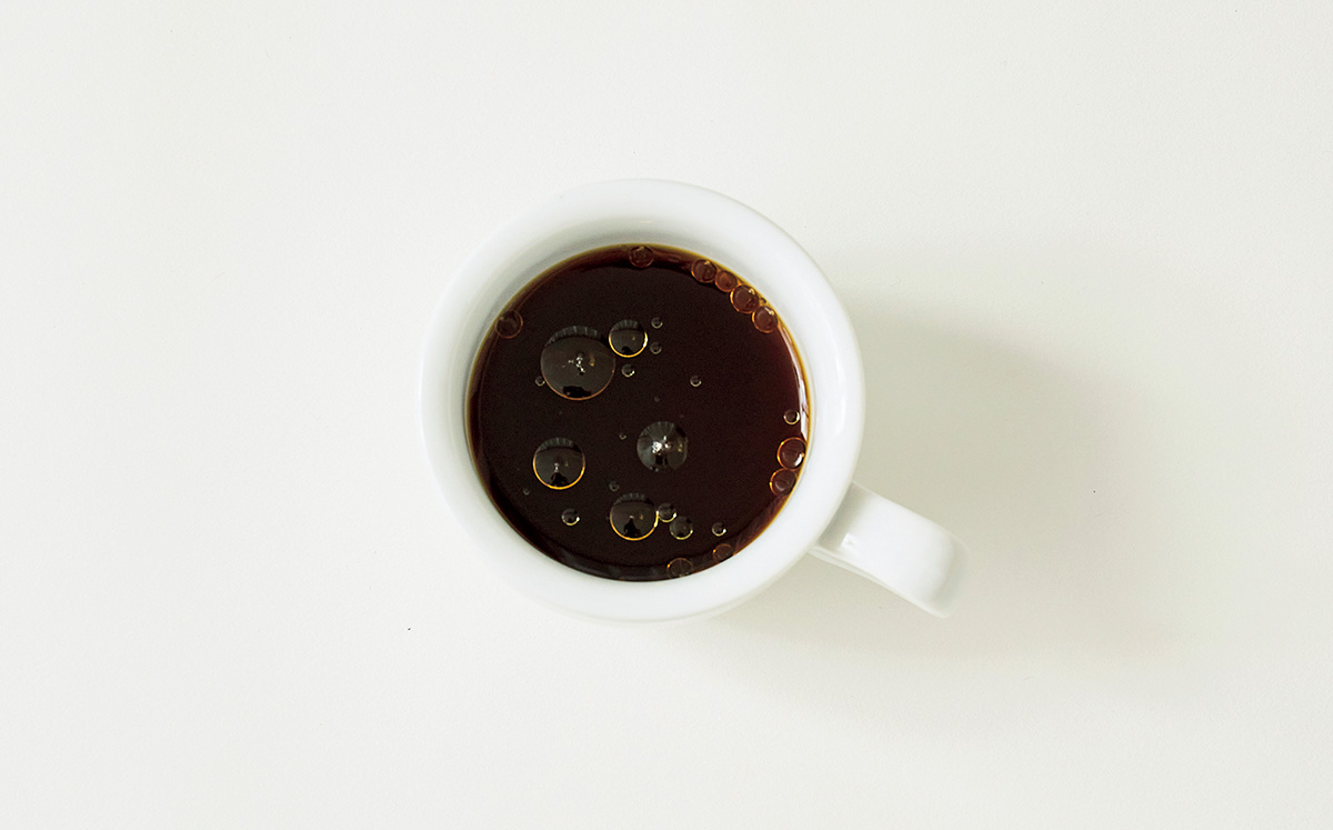 コーヒーにごま油を足す